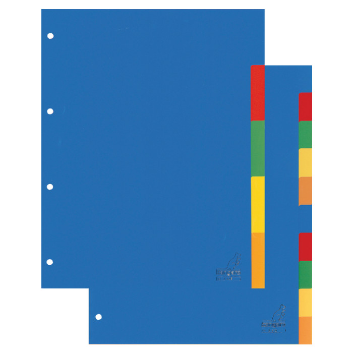 Tabbladen Kangaro 4-gaats A405 5-delig assorti PP