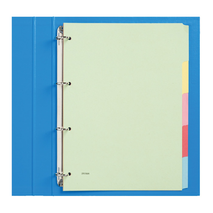 Tabbladen Qbasic 4-gaats 5-delig assorti karton
