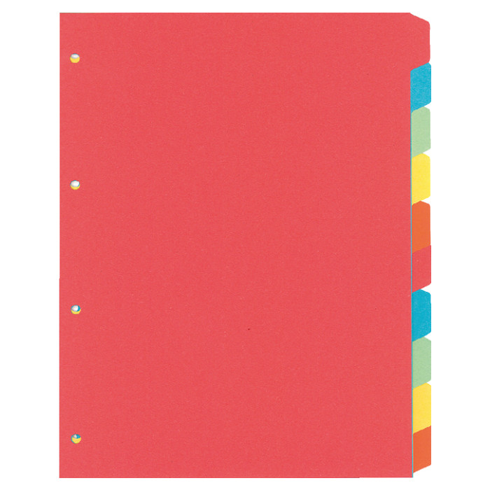 Tabbladen Kangaro 4-gaats PE410 10-delig assorti karton