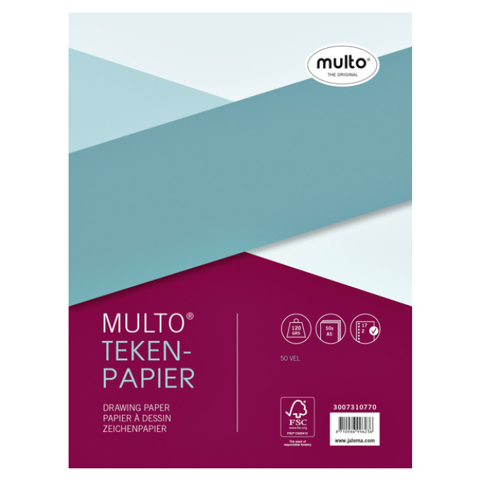 Interieur Multo 17-gaats tekenpapier 120gr 50 vel