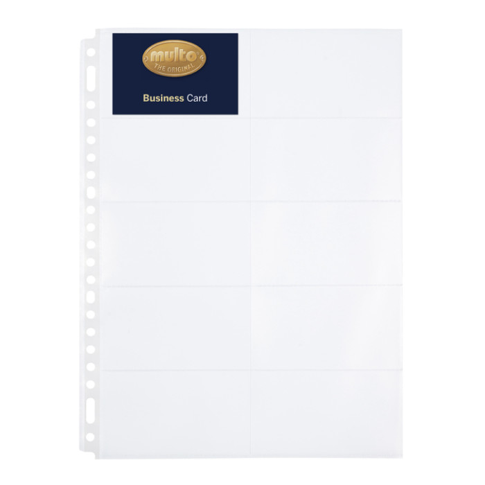 Showtas Multo 23-gaats A4 235x312mm PP voor 10 visitekaartjes 10 stuks