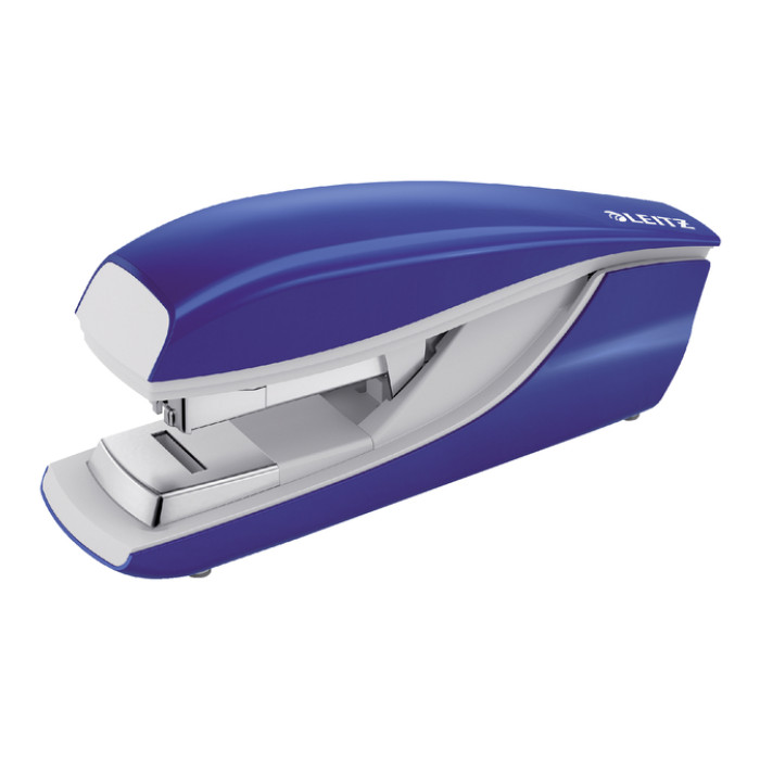 Nietmachine Leitz NeXXt metalen flat clinch 40 vel blauw