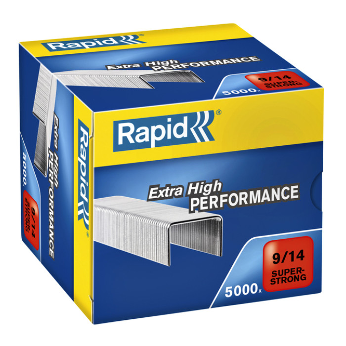 Nieten Rapid 9/14 gegalvaniseerd super strong 5000 stuks