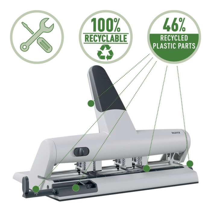 Perforator Leitz 5114 AKTO variabel multi zilver