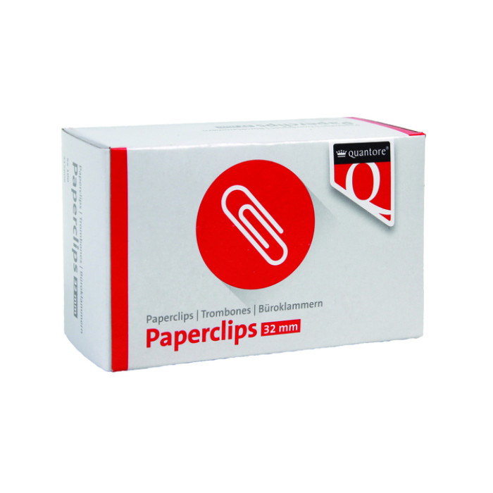 Paperclip Quantore R2 32mm kort 100 stuks