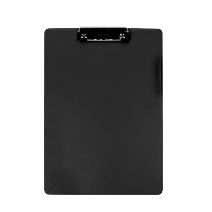 Klembord Quantore A4 staand zwart met 100mm klem