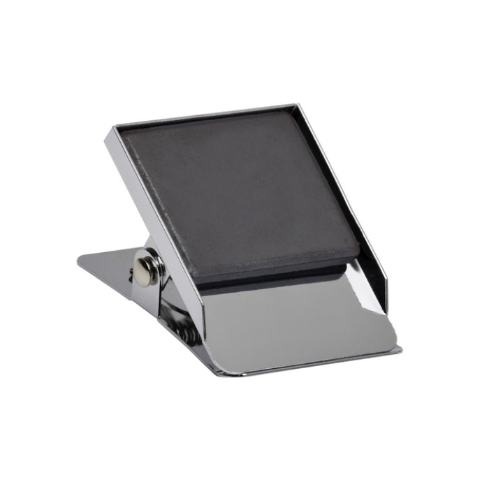 Papierklem MAUL magnetisch vierkant 40mm zilver