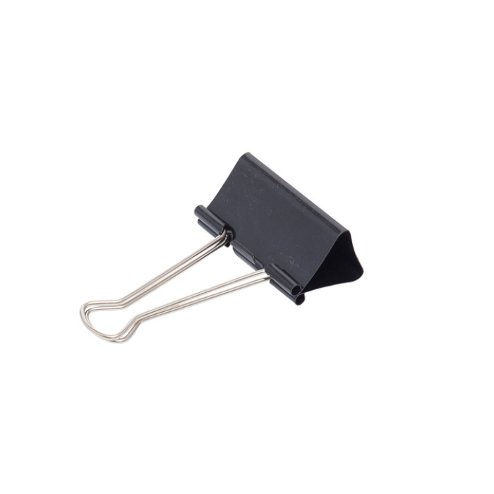 Papierklem MAUL 213 foldback 50mm zwart 12 stuks