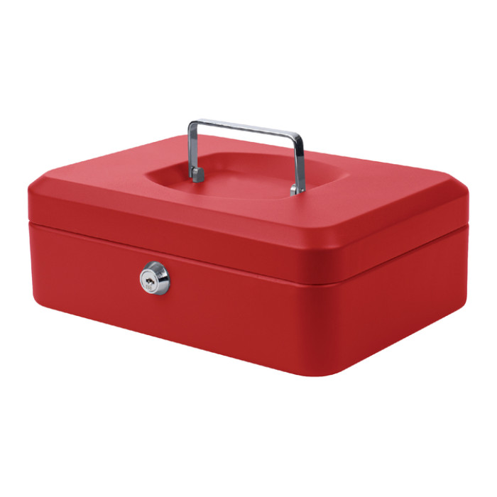 Geldkist Pavo 250x180x90mm rood