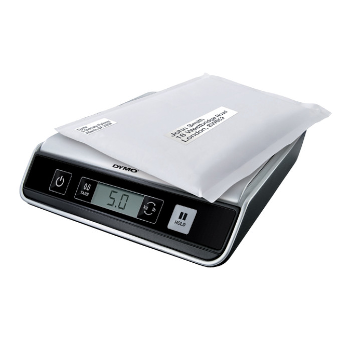 Pakketweger Dymo M10 digitaal tot 10 kilogram zilver/zwart