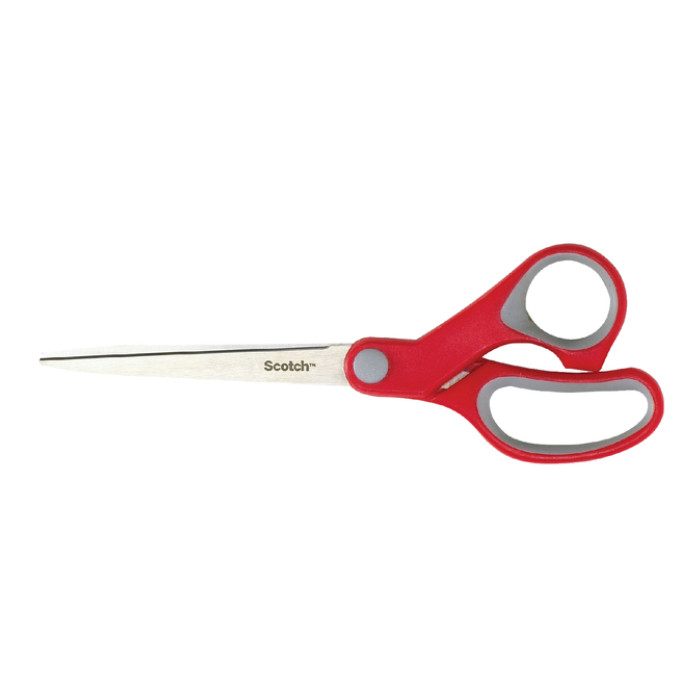 Schaar Scotch 18cm comfort rood blister