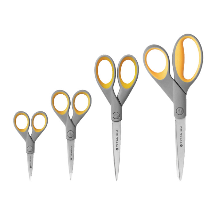 Kantoorschaar Westcott 180mm met softgrip titanium