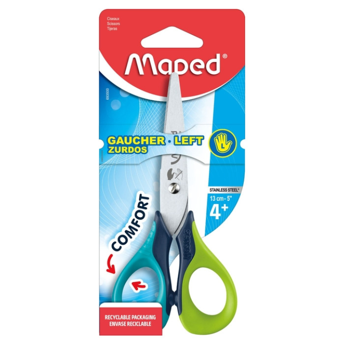 Kinderschaar Maped Sensoft 13cm links assorti