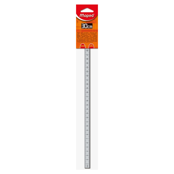 Liniaal Maped metaal 30cm