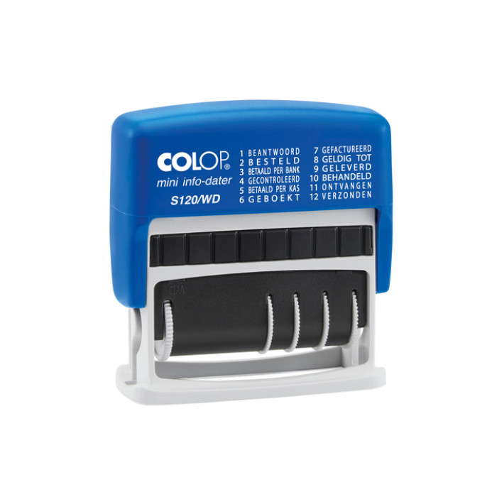 Woord-datumstempel Colop Printer Mini S 120/WD 12 teksten