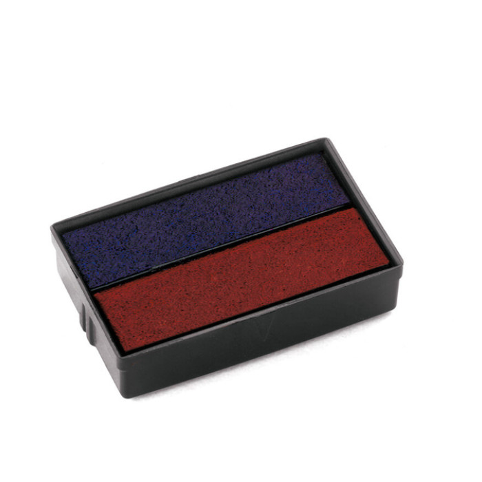 Stempelkussen Colop E/10/2 blauw en rood