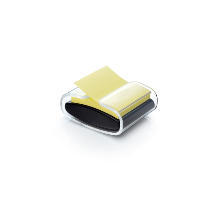 Memoblokdispenser Pro tbv Post-it Z-Notes 76x76mm incl notes transparant zwart