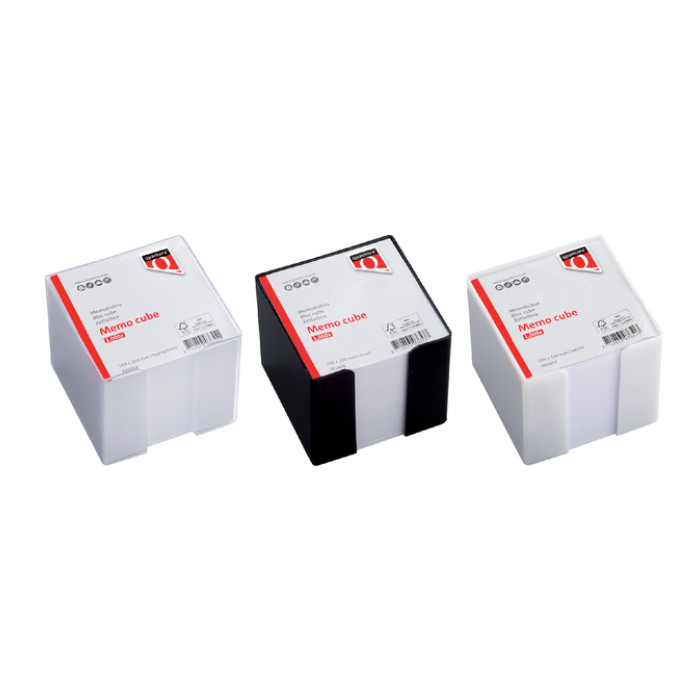 Memokubus Quantore 10x10x9cm transparant met 900vel