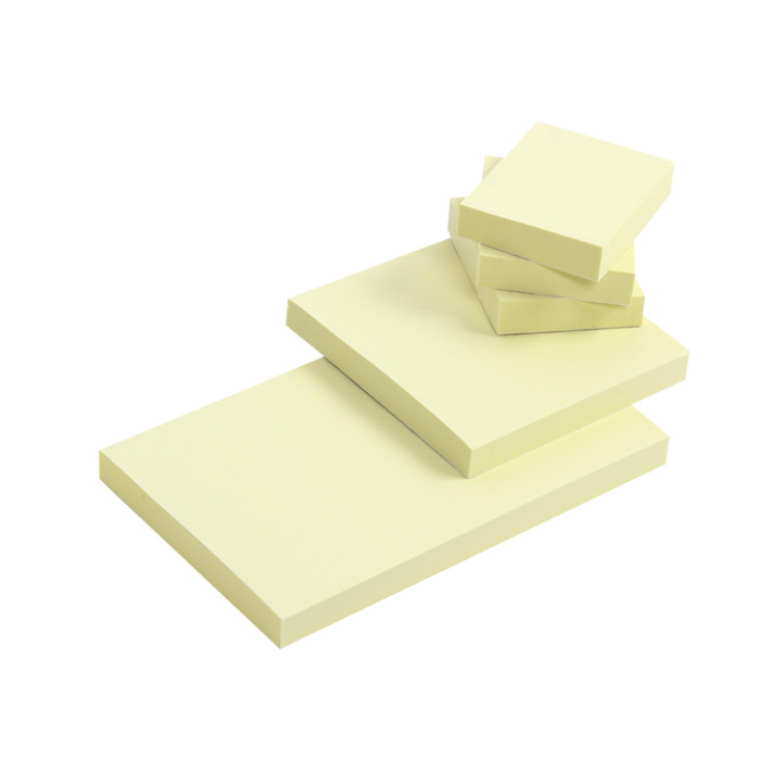 Memoblok Quantore 76x127mm geel 100 vel