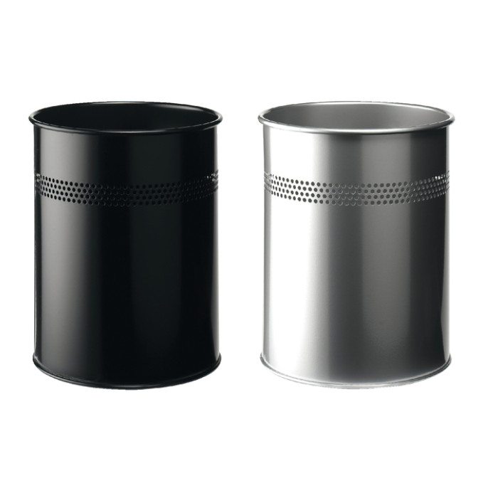 Papierbak Durable 3300-23 15 liter 30mm perforatie zilver
