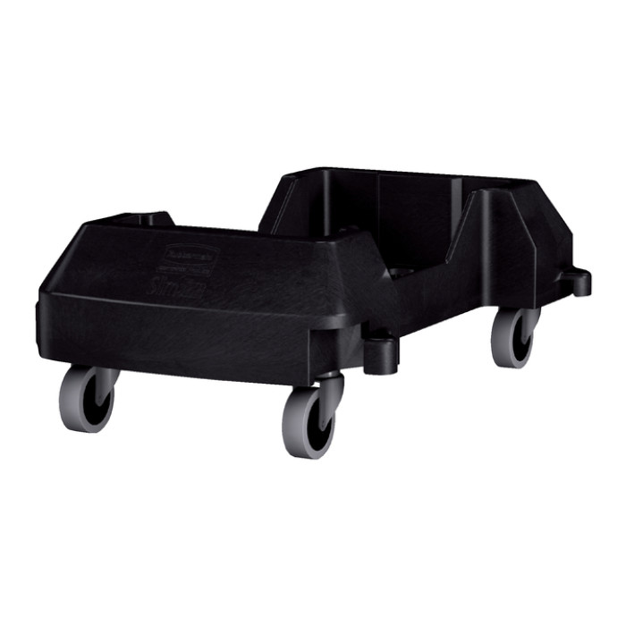 Onderstel Rubbermaid Slim Jim zwart