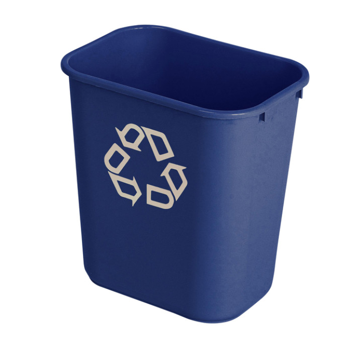 Papierbak Rubbermaid recycling medium 26L blauw