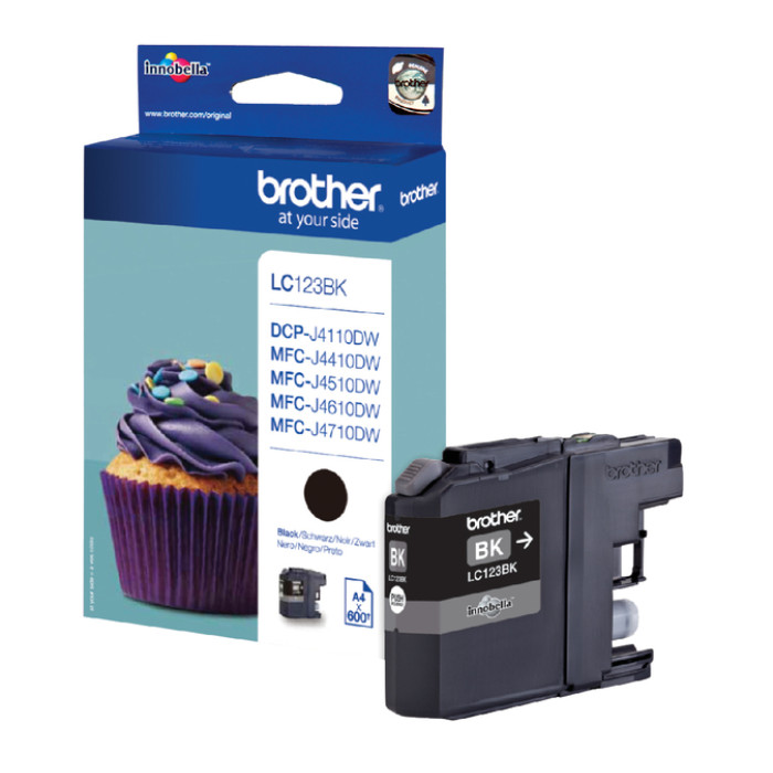 Inktcartridge Brother LC-123BK zwart