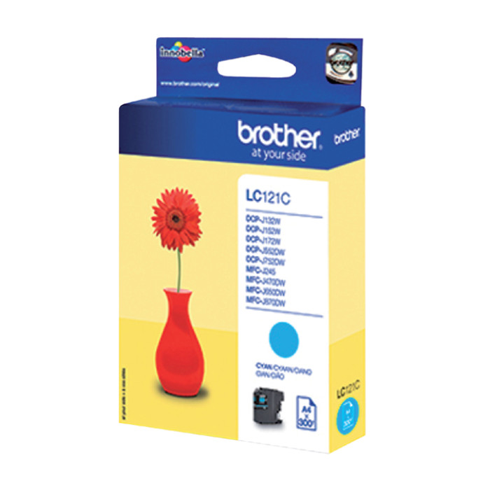 Inktcartridge Brother LC-121C blauw