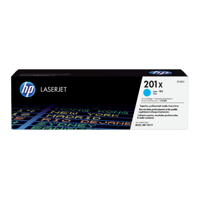 Tonercartridge HP CF401X 201X blauw