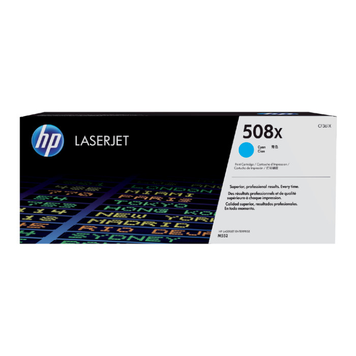Tonercartridge HP CF361X 508X blauw