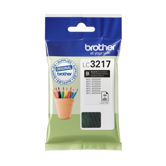 Inktcartridge Brother LC-3217BK zwart