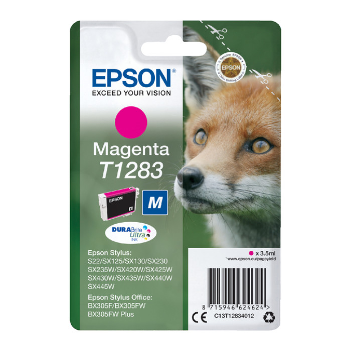 Inktcartridge Epson T1283 rood