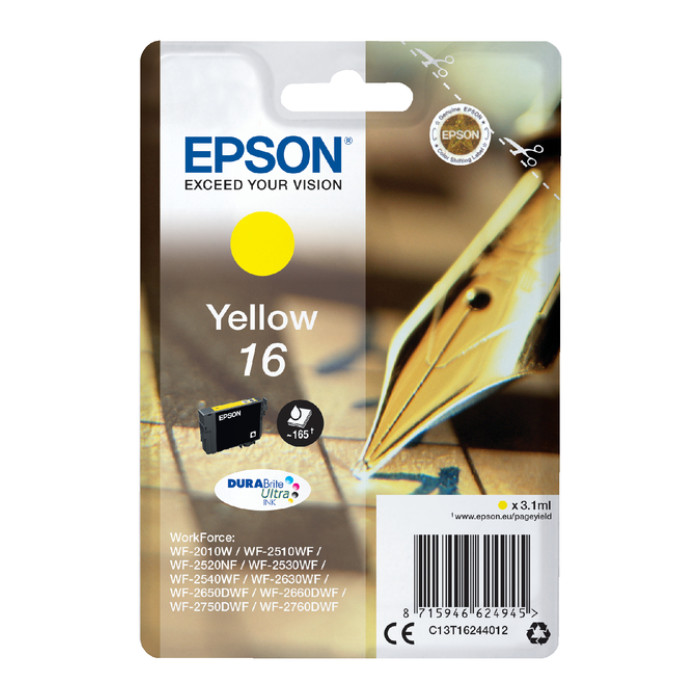 Inktcartridge Epson 16 T1624 geel