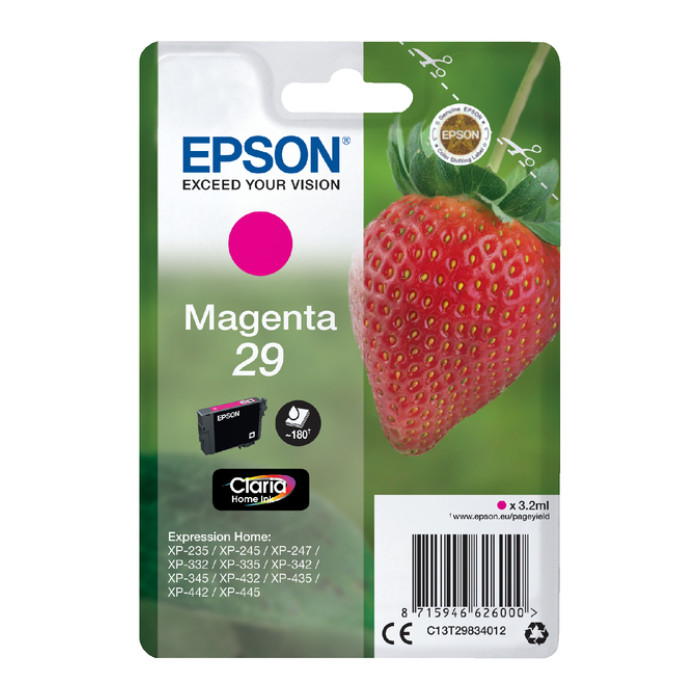 Inktcartridge Epson 29 T2983 rood