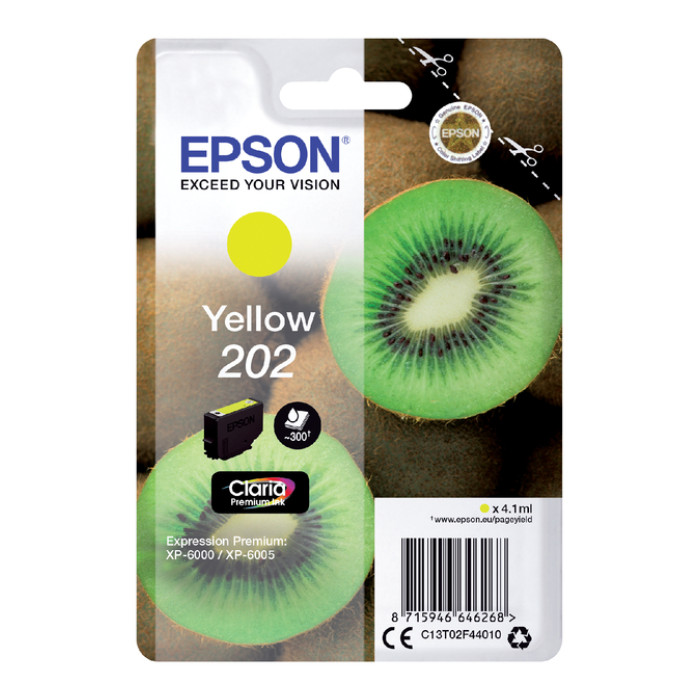 Inktcartridge Epson 202 T02F44 geel