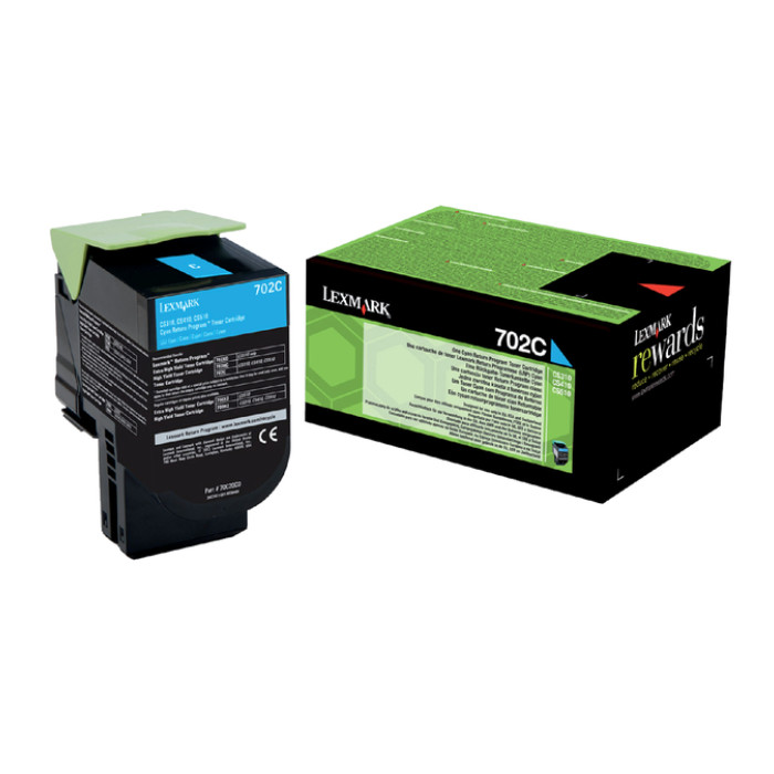 Tonercartridge Lexmark 70C20C0 / 70C20CE  blauw