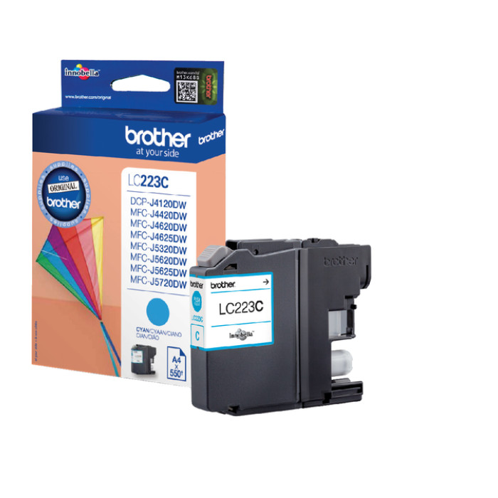 Inktcartridge Brother LC-223C blauw
