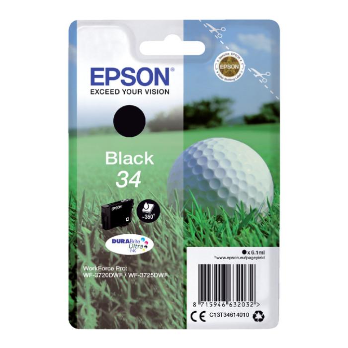 Inktcartridge Epson 34 T3461 zwart