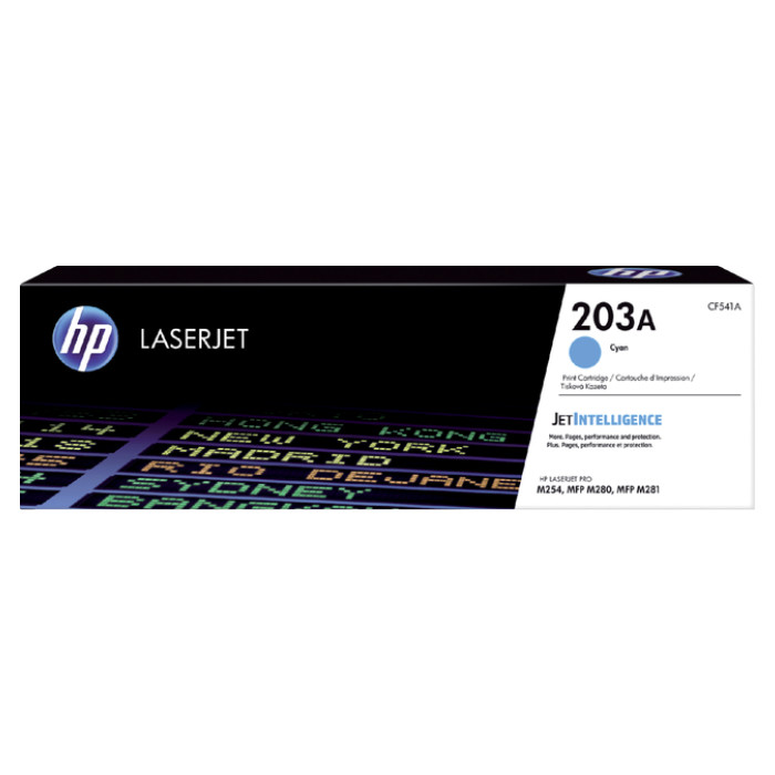 Tonercartridge HP CF541A 203A blauw