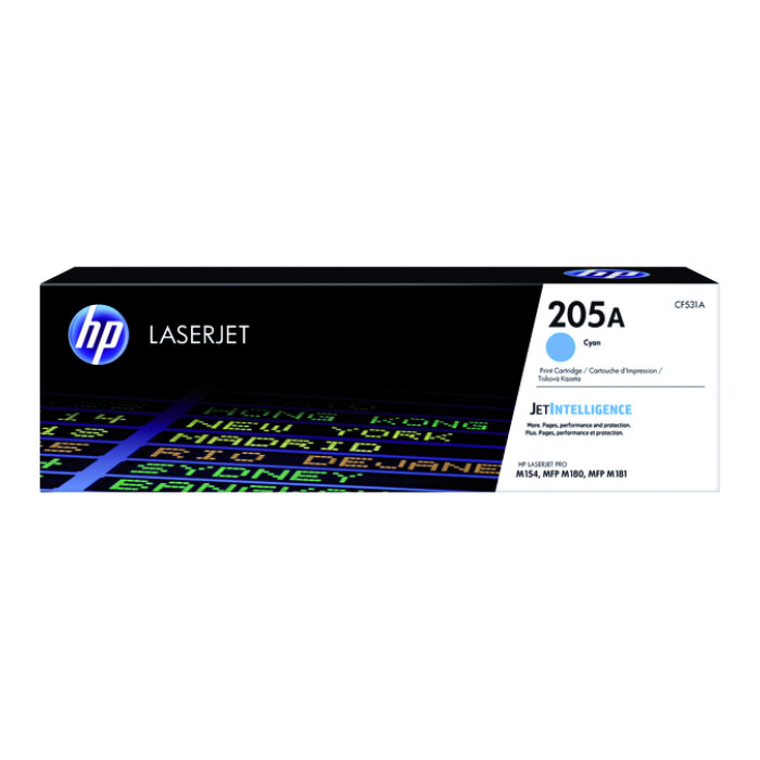 Tonercartridge HP CF531A 205A blauw