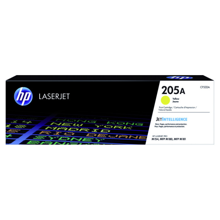 Tonercartridge HP CF532A 205A geel