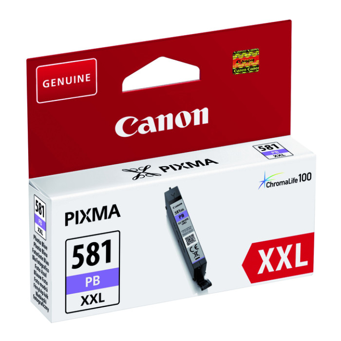 Inktcartridge Canon CLI-581XXL foto blauw