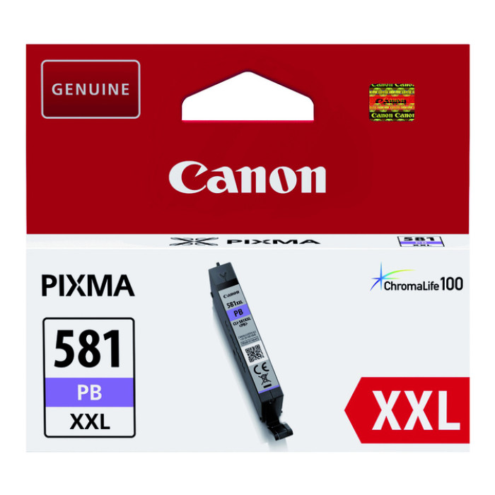 Inktcartridge Canon CLI-581XXL foto blauw