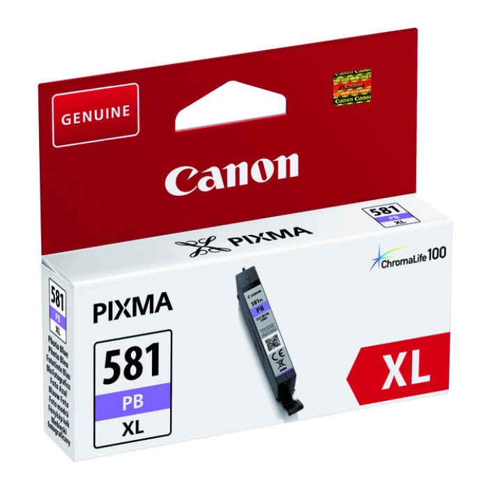 Inktcartridge Canon CLI-581XL foto blauw