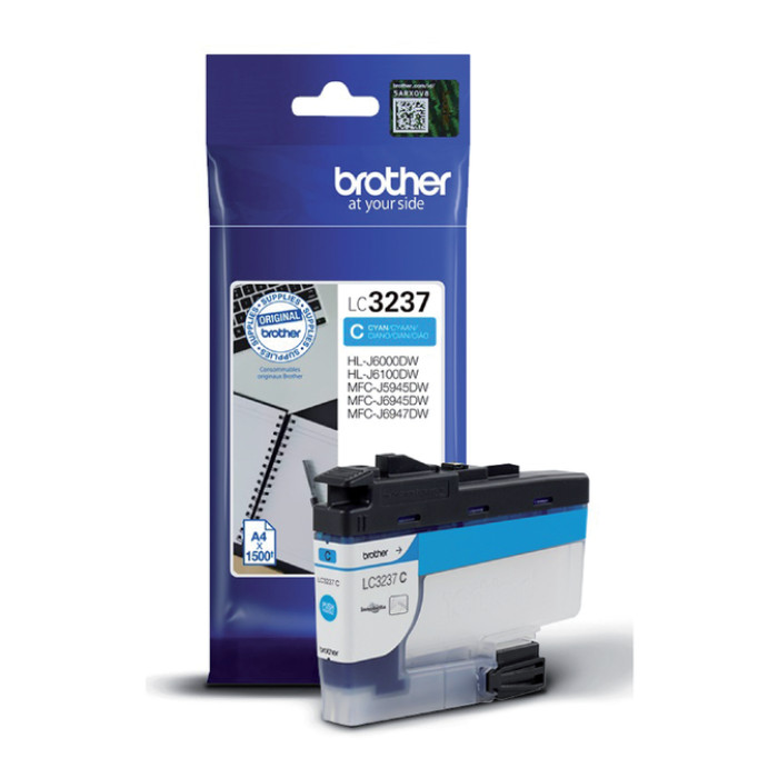 Inktcartridge Brother LC-3237C blauw