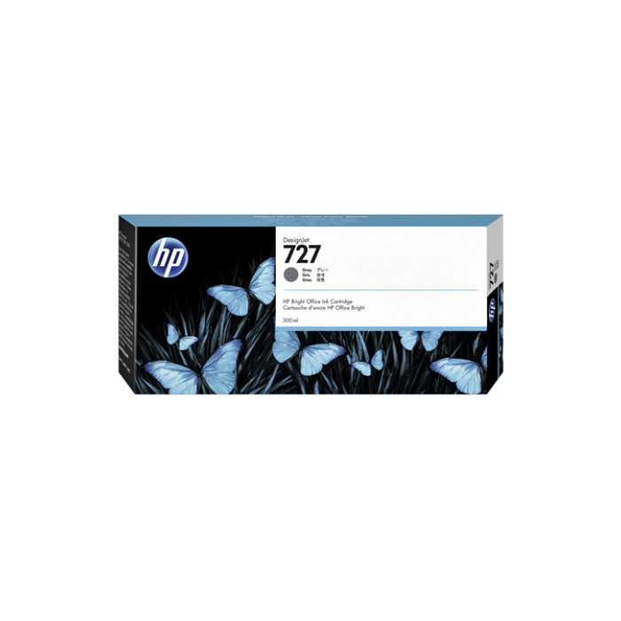 Inktcartridge HP F9J80A 727 grijs