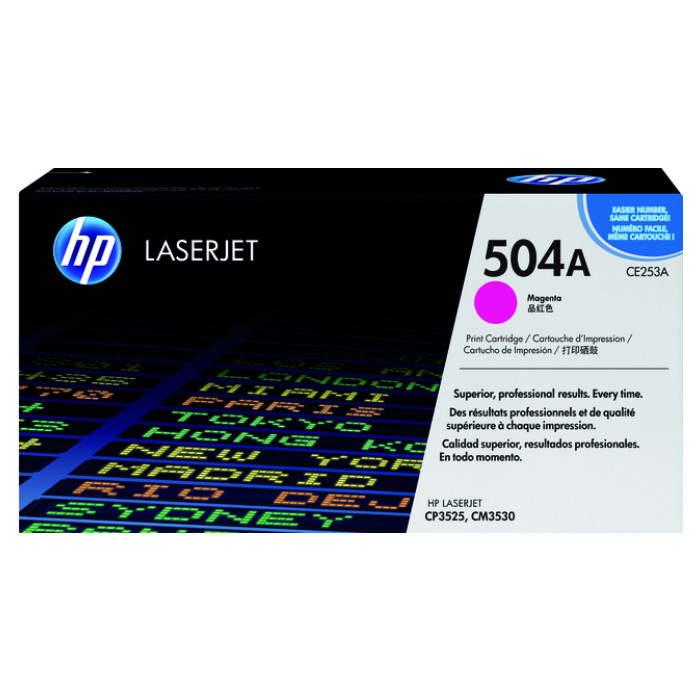 Tonercartridge HP CE253A 504A rood