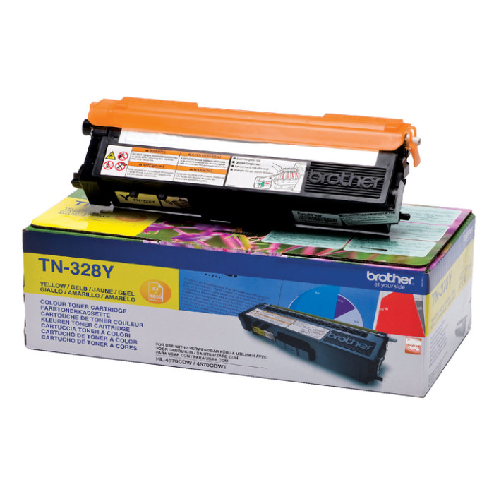 Toner Brother TN-328Y geel