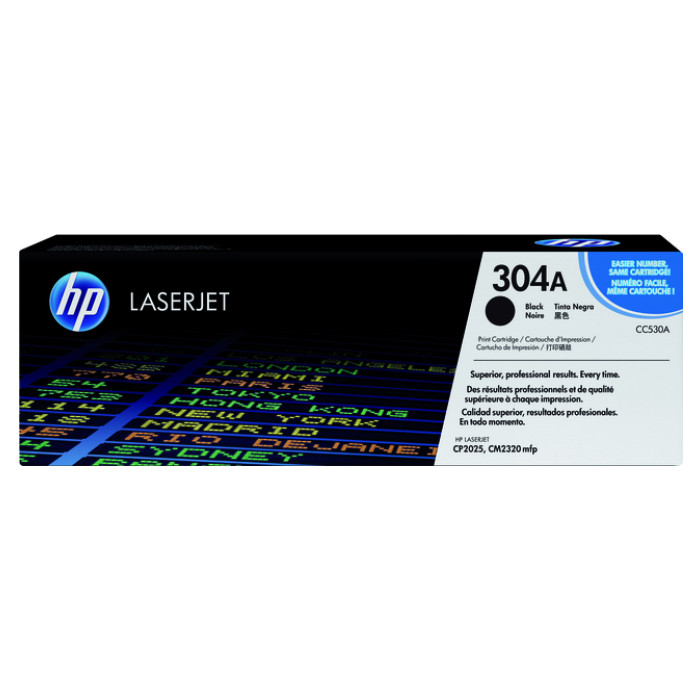 Tonercartridge HP CC530A 304A zwart