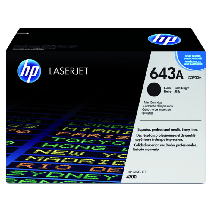 Tonercartridge HP Q5950A 643A zwart